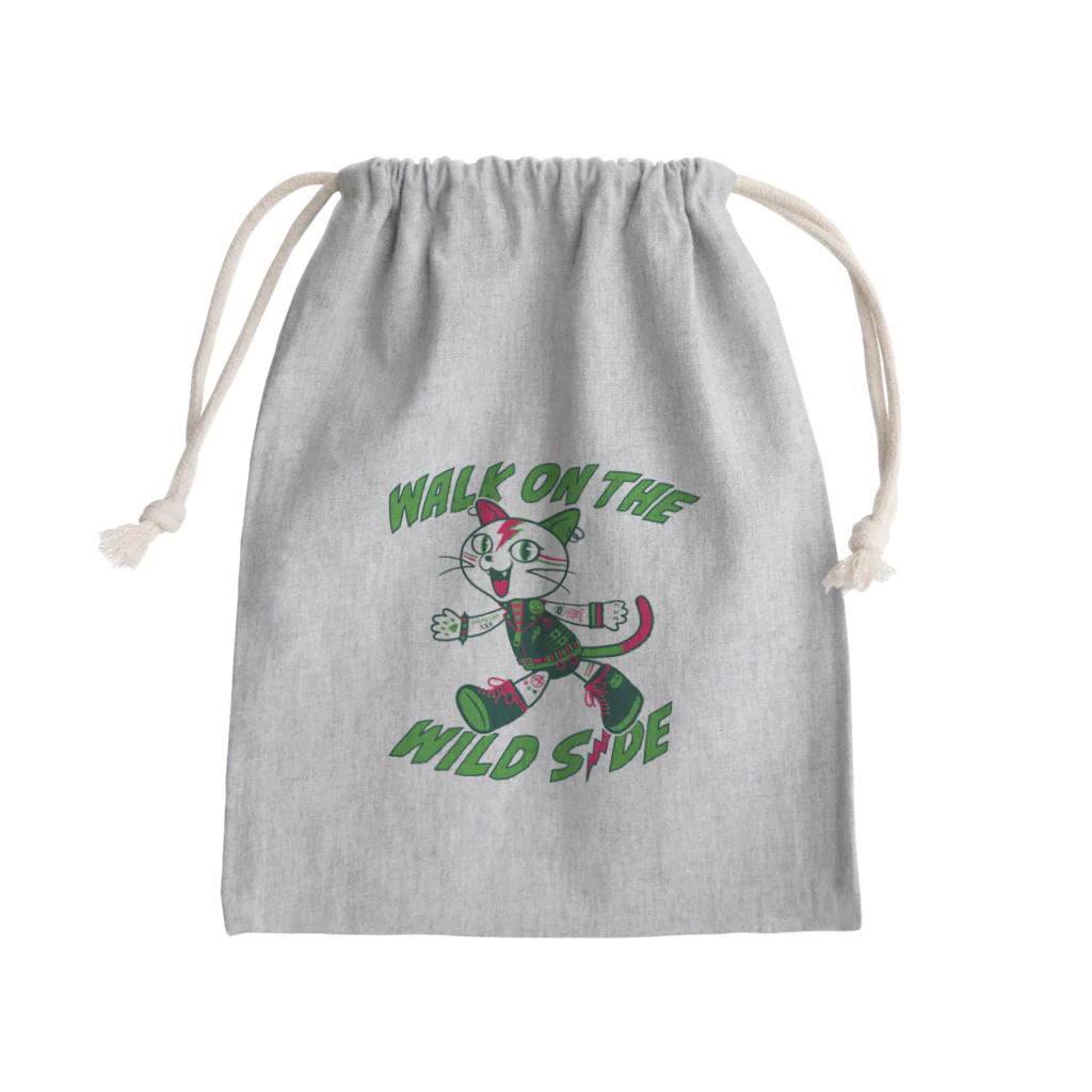 LONESOME TYPE ススのパンク猫 Mini Drawstring Bag