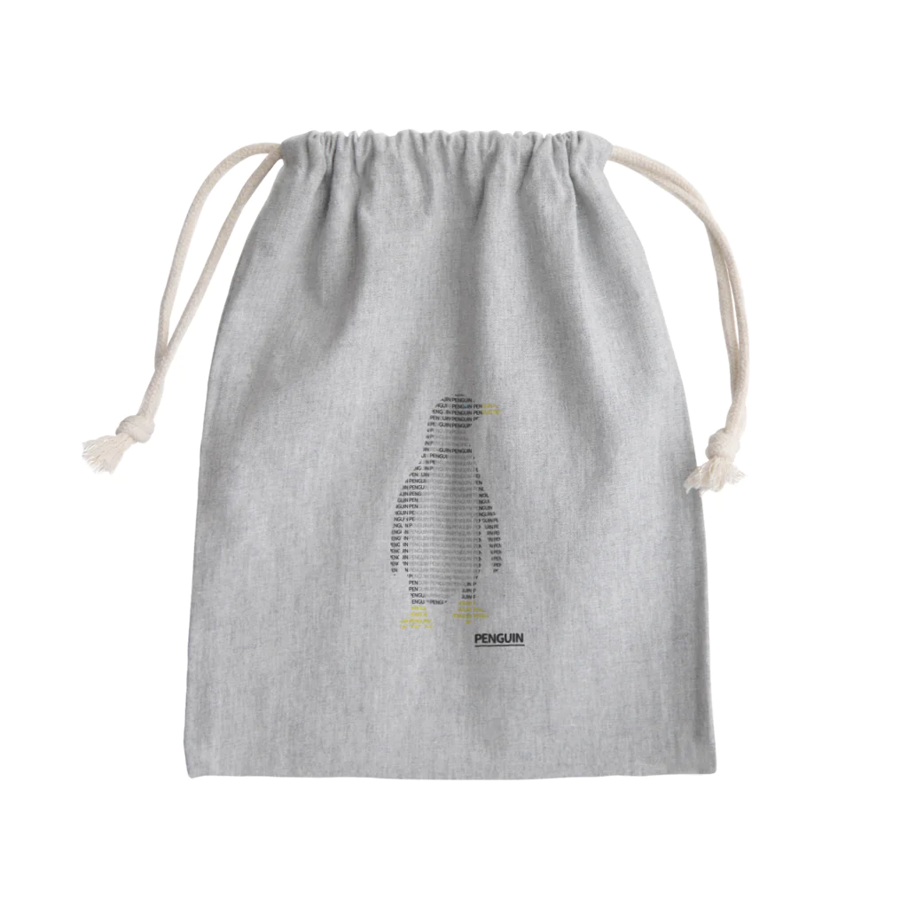 ためしにのモジデペンギン Mini Drawstring Bag