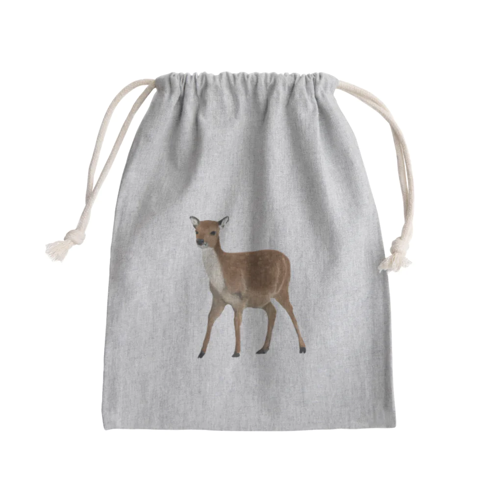 いきもの大好き！ほほえみフレンズのシカが大好き！ Mini Drawstring Bag