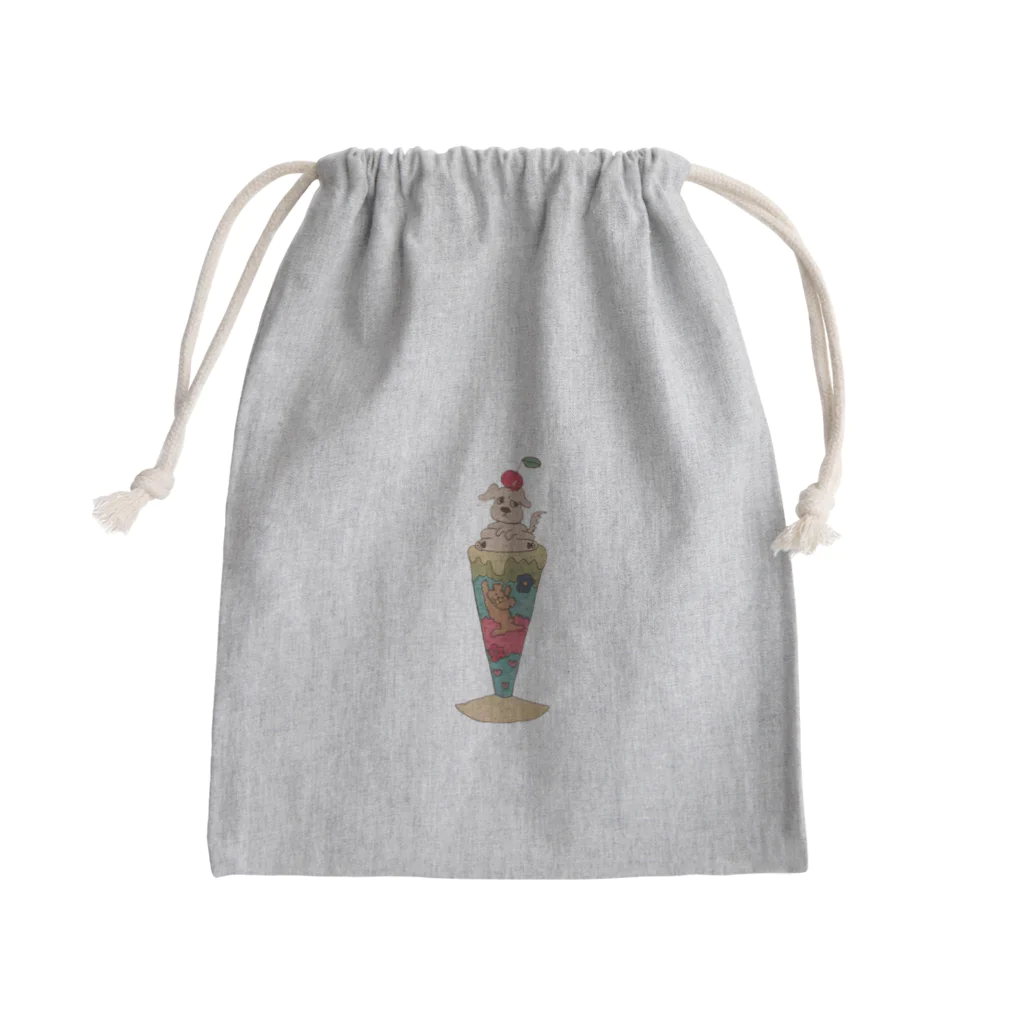 ひみつchocolatierのプリンセスクリーミーショコラ Mini Drawstring Bag