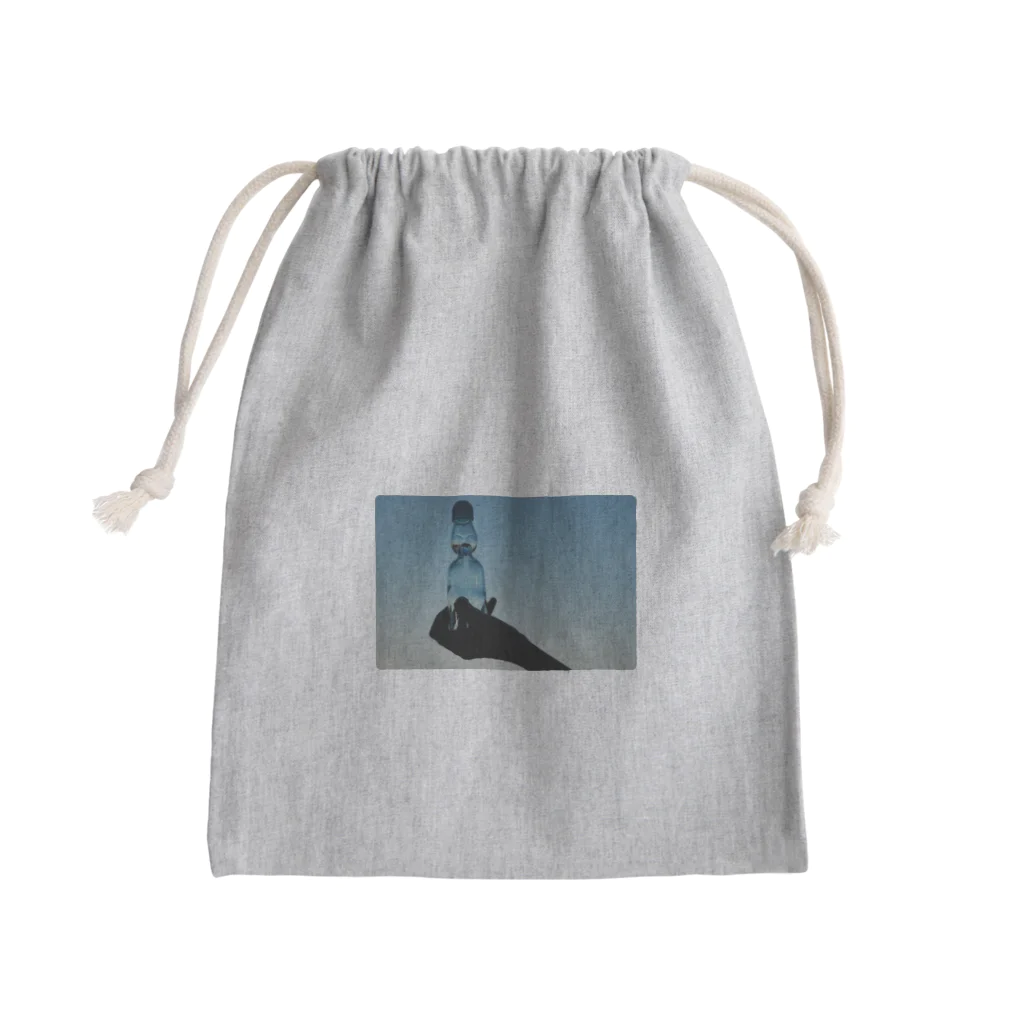 ゅぅのBlue Mini Drawstring Bag