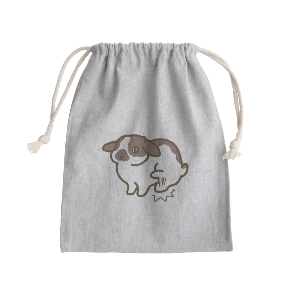 大賀一五の店のアングリーバニーLのDAN Mini Drawstring Bag