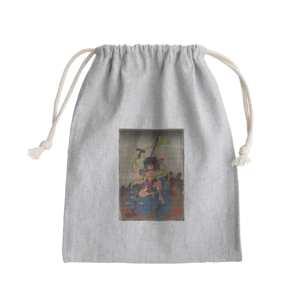 nidan-illustrationの"武者絵" 3-#1 Mini Drawstring Bag