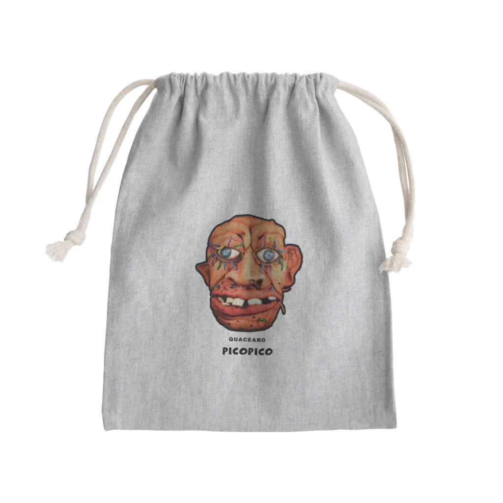 PICOPICOの大顔面クワセーロ Mini Drawstring Bag