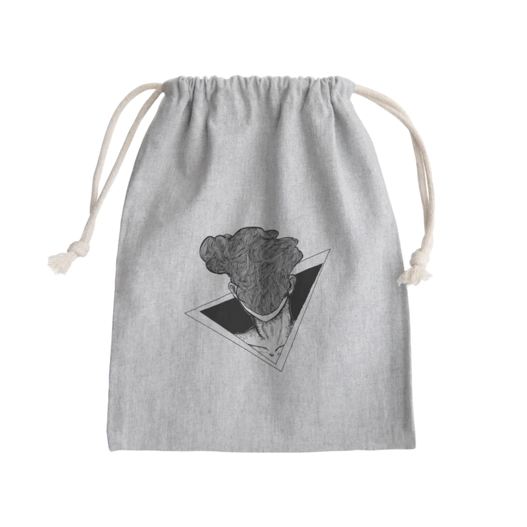 Takuma_Noguchiの自画像その1 Mini Drawstring Bag