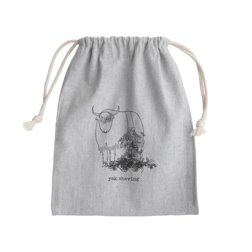 risacanのyak shaving Mini Drawstring Bag