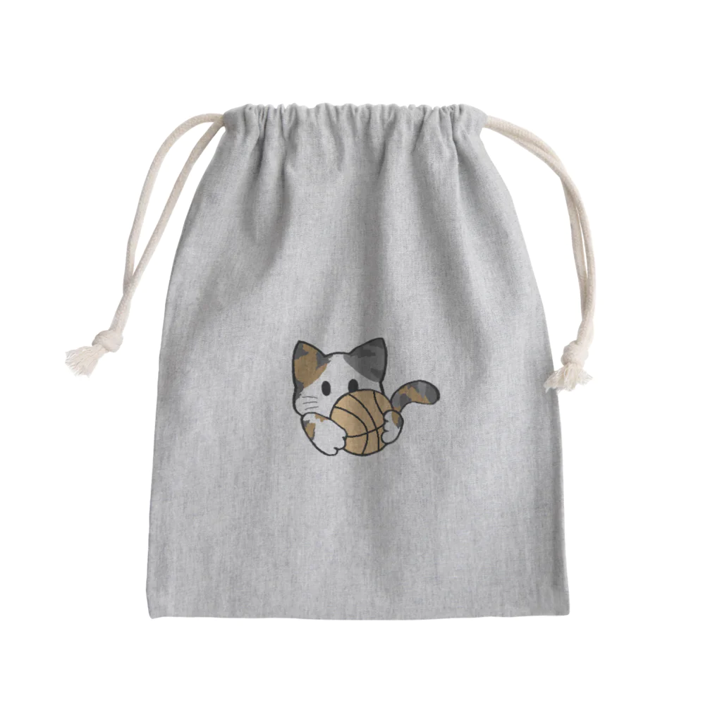 グリヴェール森の雑貨のねこ【ミケ】 Mini Drawstring Bag