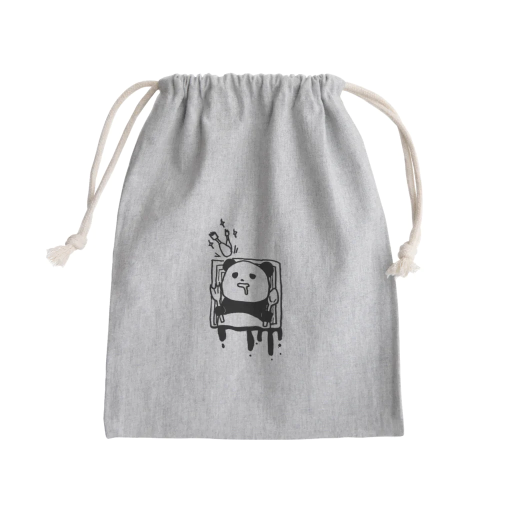 panda大集合のチキンを食べたい腹ペコpanda Mini Drawstring Bag