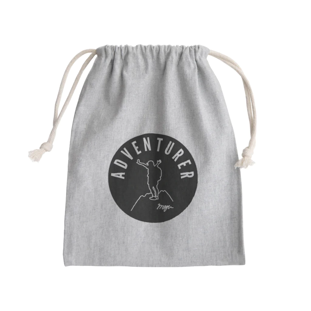 ちゃんまゆの誰もが冒険家グッズ（黒丸ver) Mini Drawstring Bag