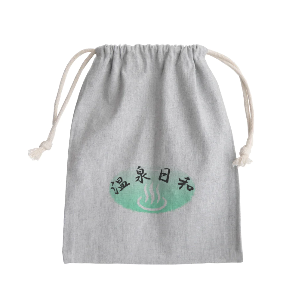 telemarukunの温泉日和 Mini Drawstring Bag