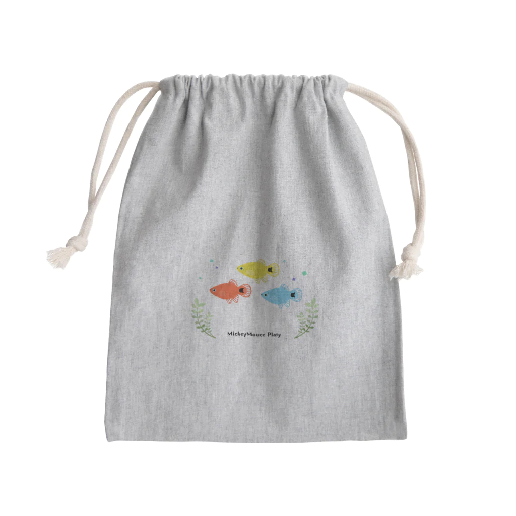 雀のお宿のミッキーマウスプラティと水草 Mini Drawstring Bag