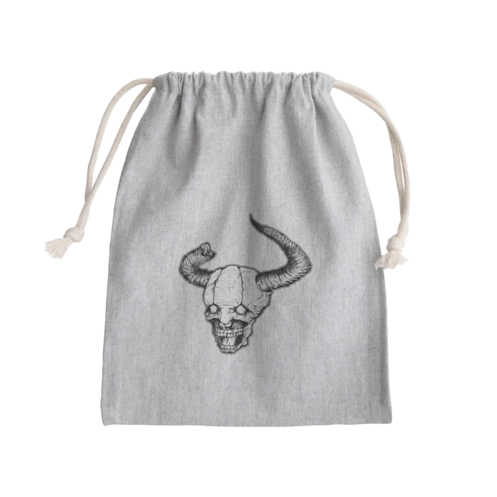 D H Dahliaのスカルデザイン Mini Drawstring Bag