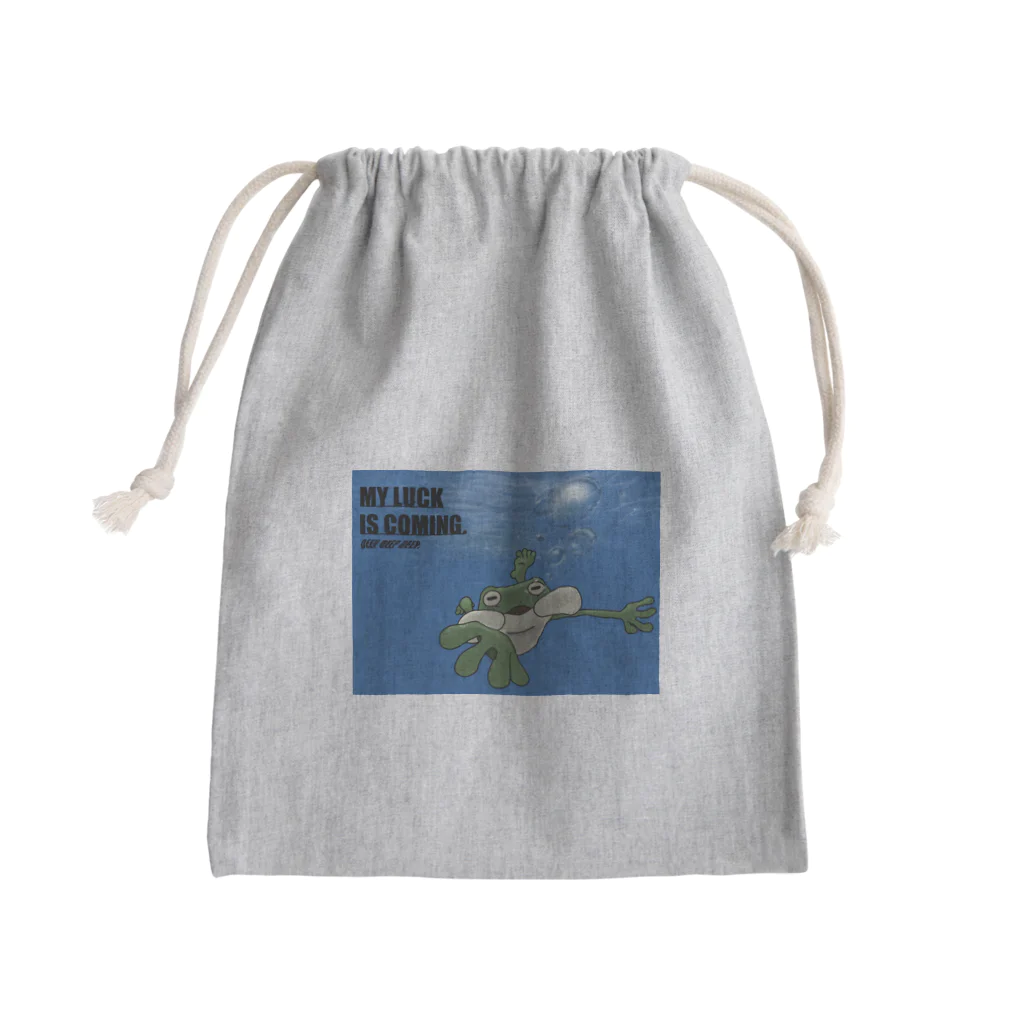 MY LUCK IS COMING.のDEEP  DEEP DEEP.ラックくん Mini Drawstring Bag