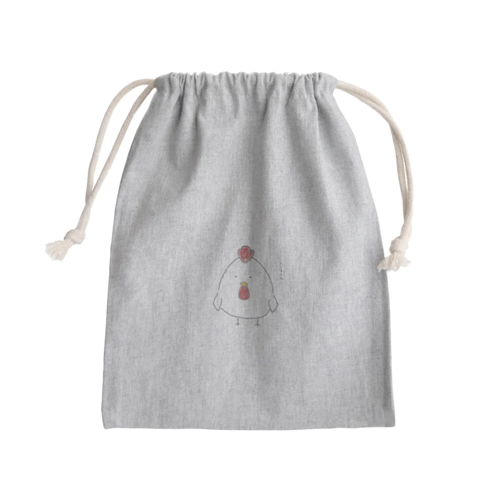 ココアの飛べないニワトリさん Mini Drawstring Bag