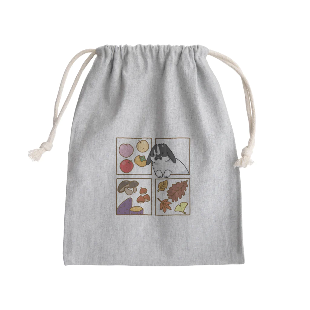 ふくはな工房のおいしい秋みつけた Mini Drawstring Bag