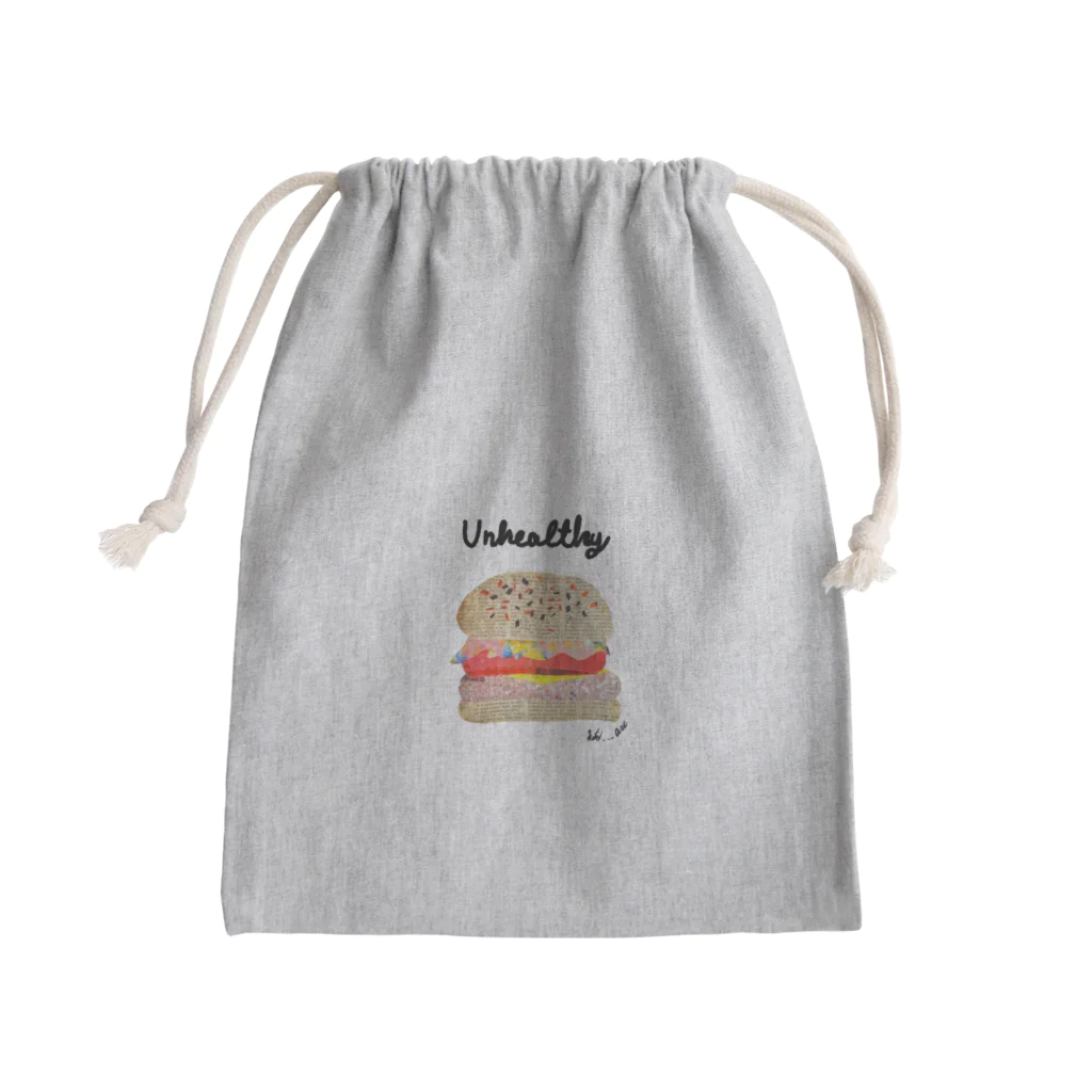 koto___artのUnhealthy Mini Drawstring Bag