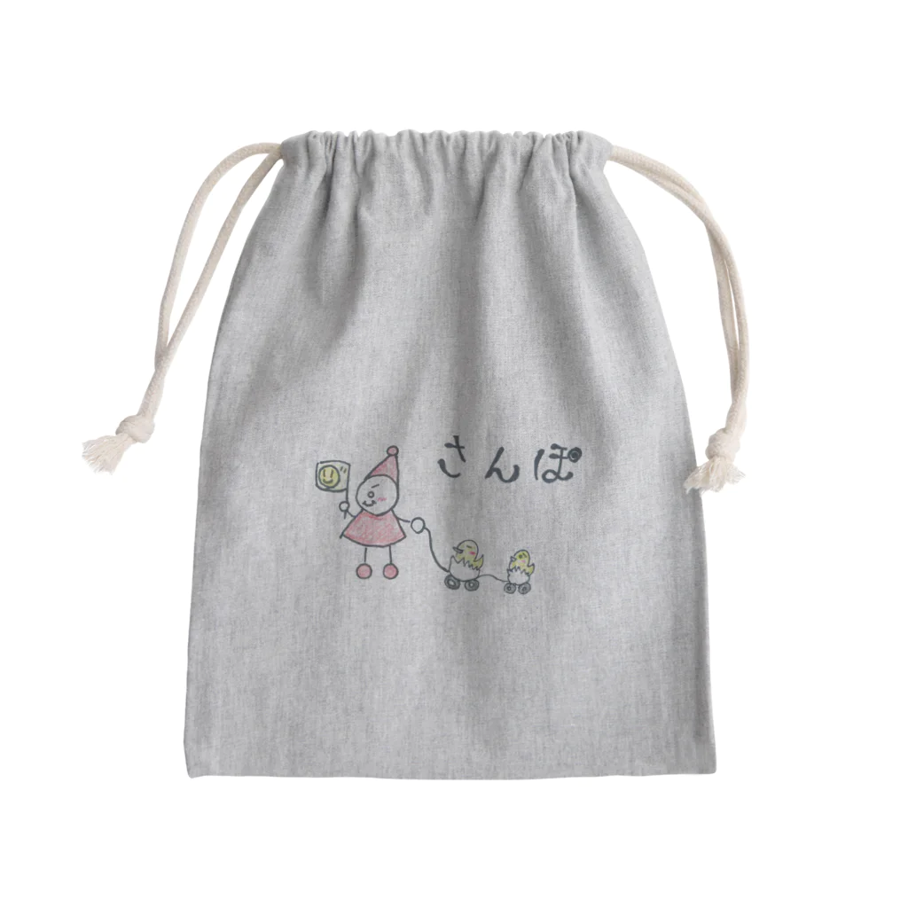 Icco-shopのIcco信者とピヨ子の日常【さんぽ】 Mini Drawstring Bag