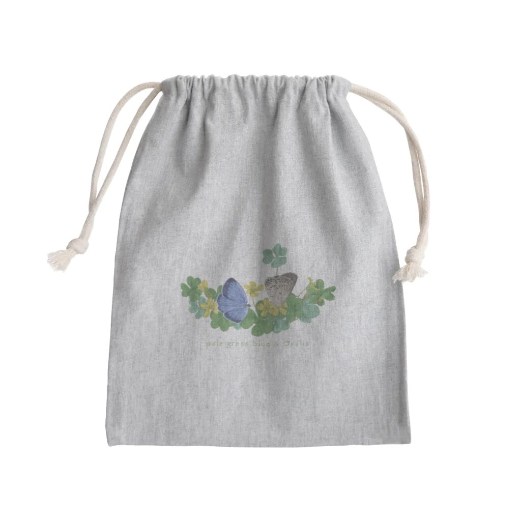 kitaooji shop SUZURI店のヤマトシジミとカタバミ Mini Drawstring Bag