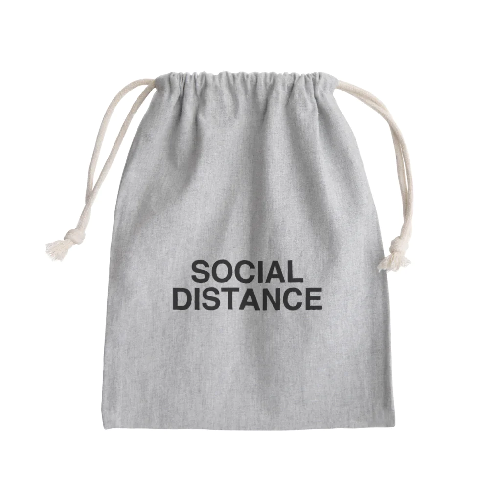 TOKYO LOGOSHOP 東京ロゴショップのSOCIAL DISTANCE-ソーシャルディスタンス- Mini Drawstring Bag