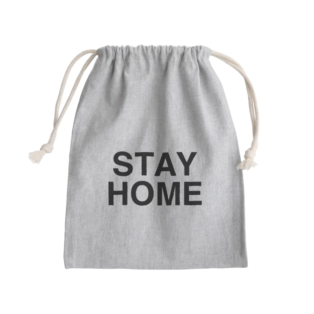 TOKYO LOGOSHOP 東京ロゴショップのSTAY HOME-ステイホーム- Mini Drawstring Bag