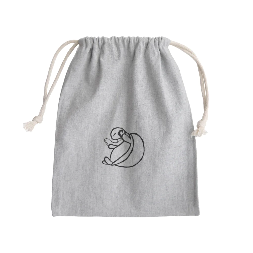 時計塔のクールなかめさん Mini Drawstring Bag