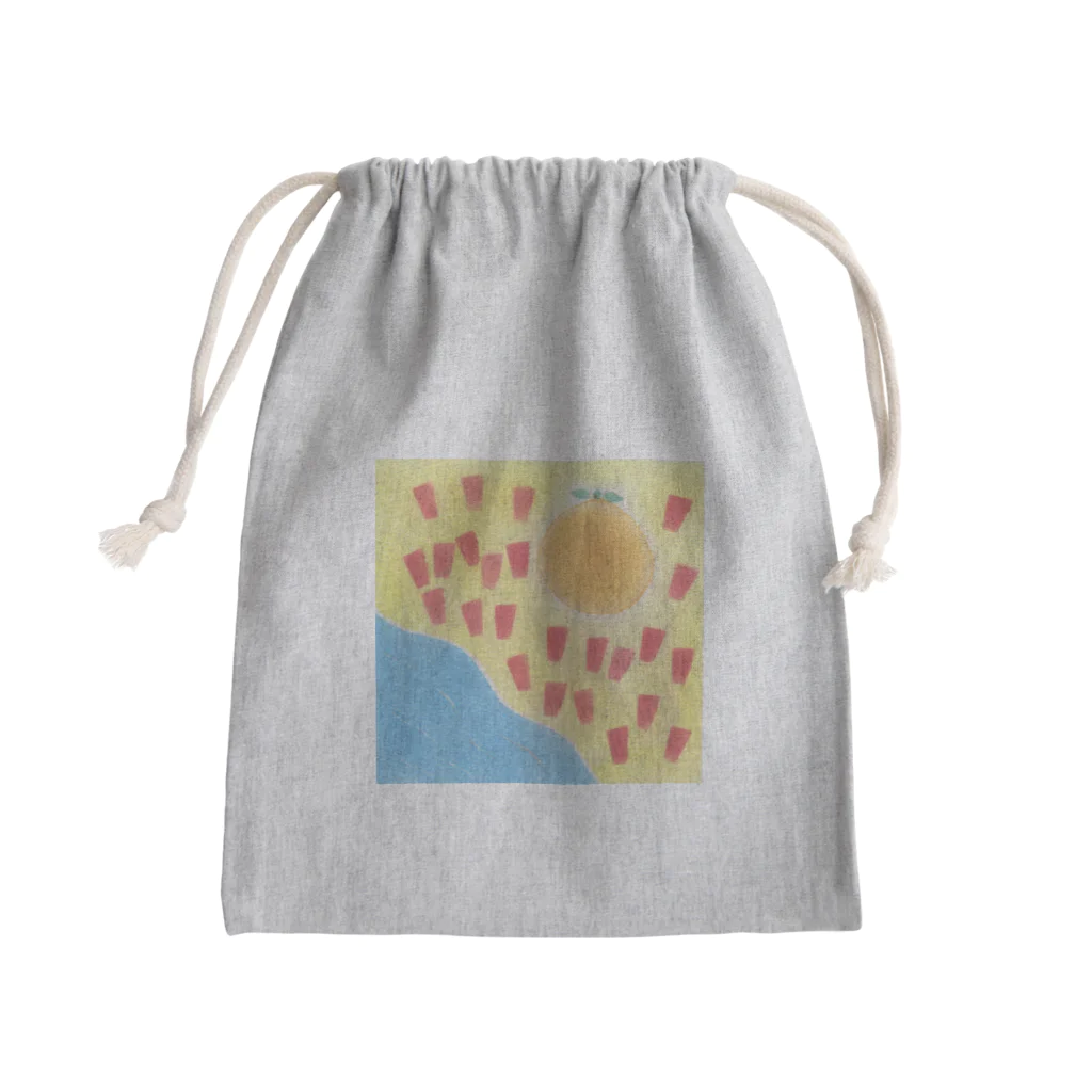 my pastel（いしはら　まさこ）の田舎の子供グッズ。 Mini Drawstring Bag