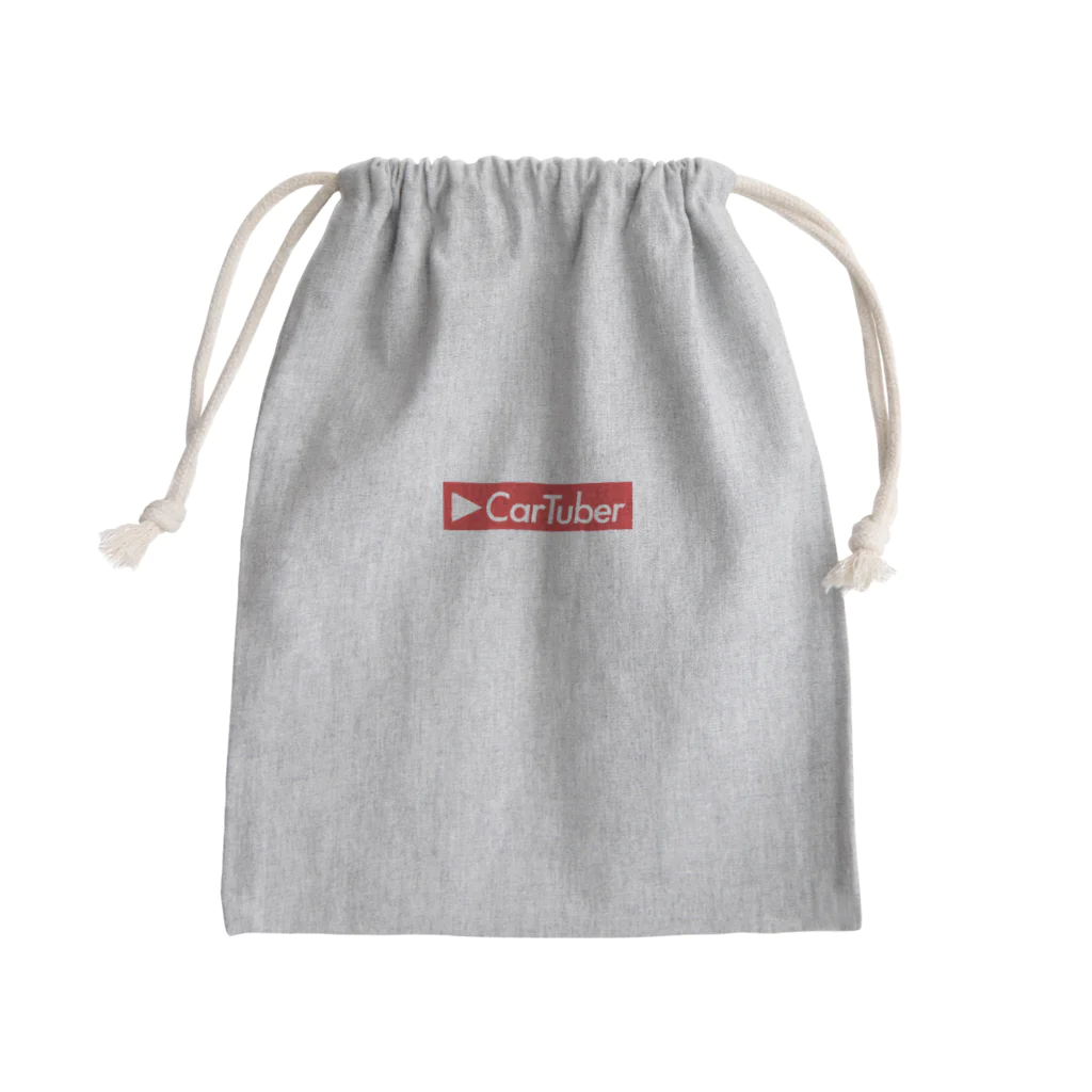 新車購入アドバンスチャンネル【CarTube】のCarTuberロゴ（赤） Mini Drawstring Bag