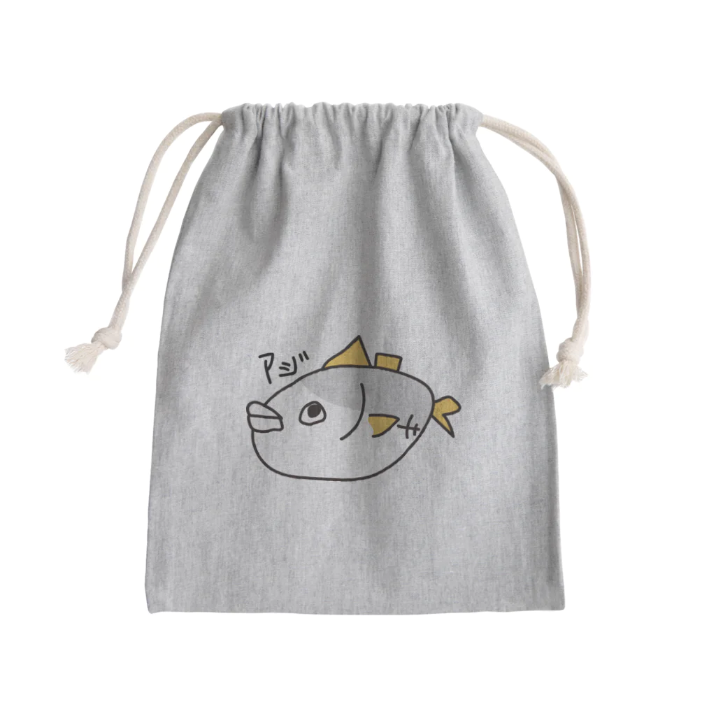 わんわんーんのアジ Mini Drawstring Bag