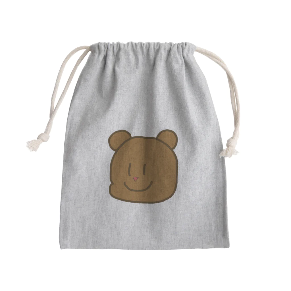 ニンニン商店のくまさん Mini Drawstring Bag