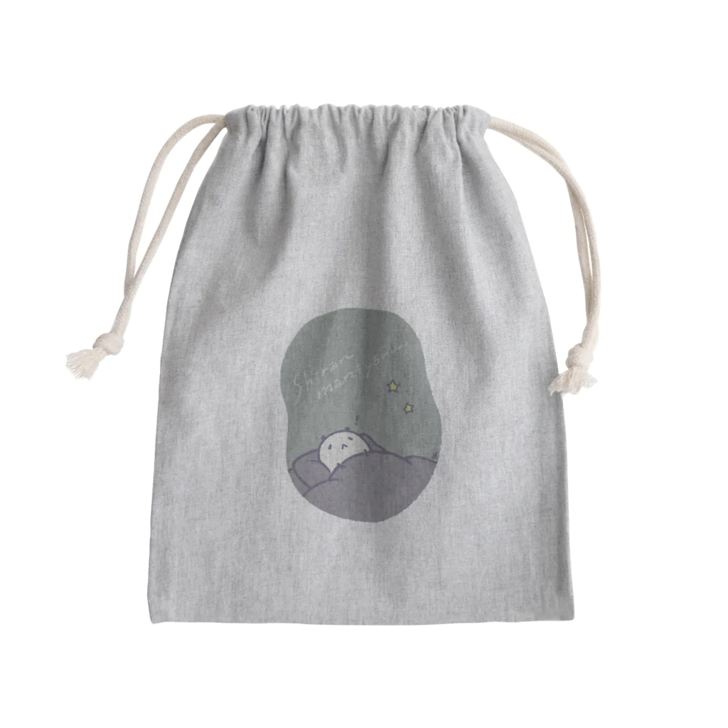 小粒パンダのおみせの小粒パンダ･シランマニヨール（カラー） Mini Drawstring Bag