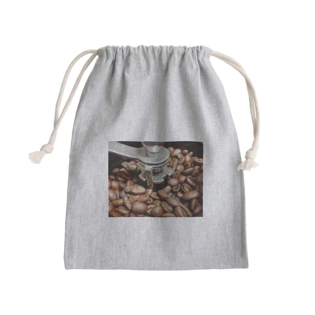 猫背の珈琲豆 Mini Drawstring Bag