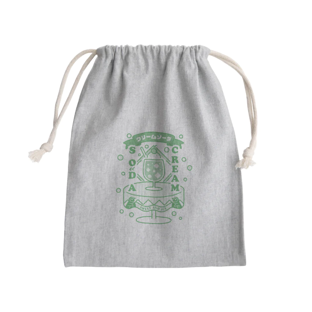 ナタベトミヲのメロンクリームソーダ Mini Drawstring Bag
