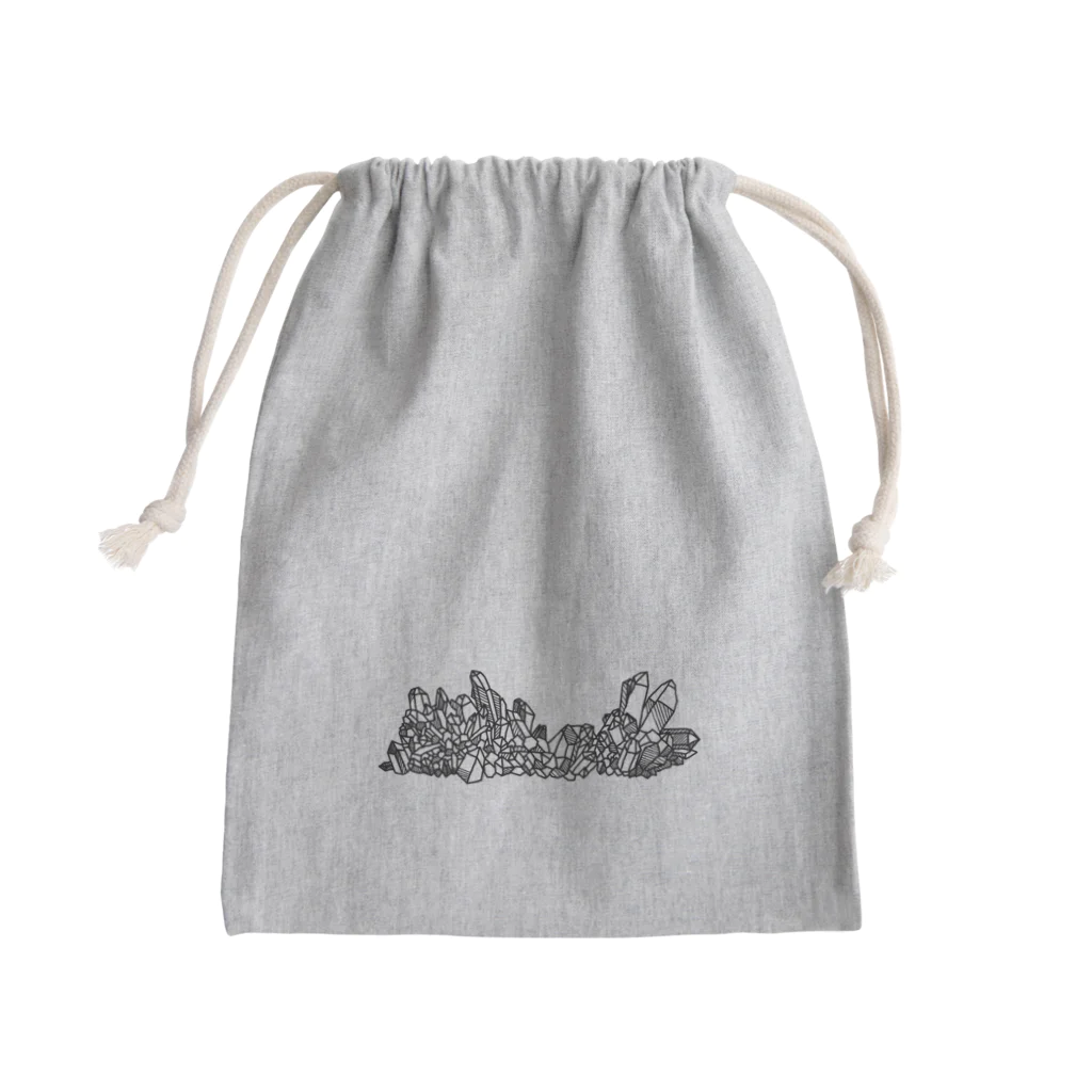 Sulﾐ☆(するみ)/Sul latoの鉱石クラスター【黒】 Mini Drawstring Bag