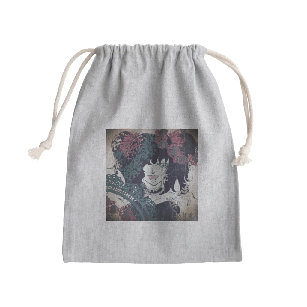 Oh!Challeの薔薇に捕らわれた女 Mini Drawstring Bag