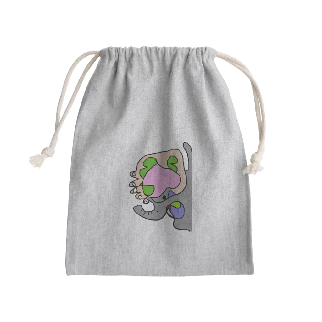 Gaza.tairaのパオンくん Mini Drawstring Bag