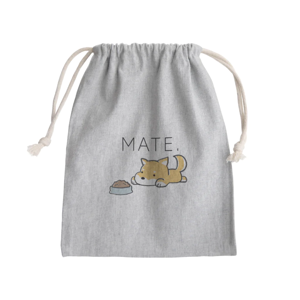 あにらむしょっぷのマテをする柴犬 Mini Drawstring Bag