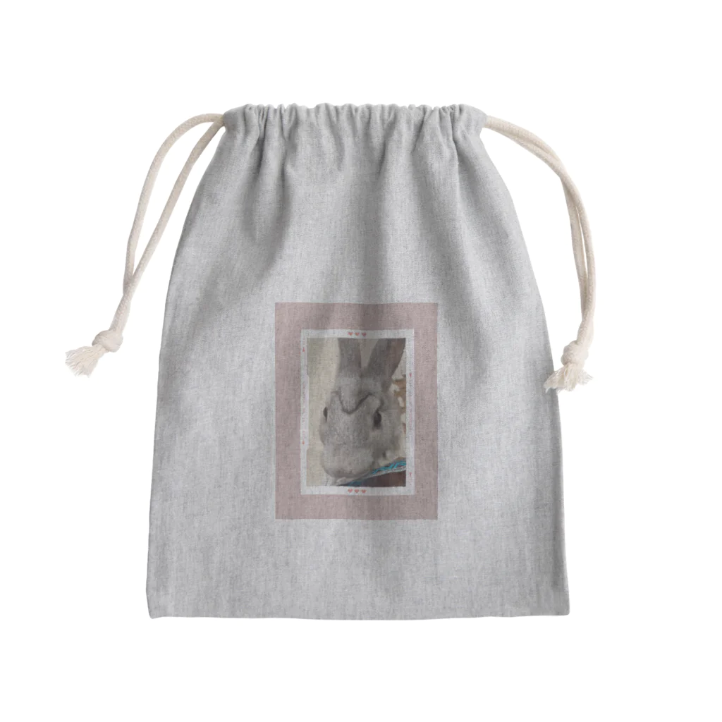 ふてくされうさぎ善のまゆうさ Mini Drawstring Bag