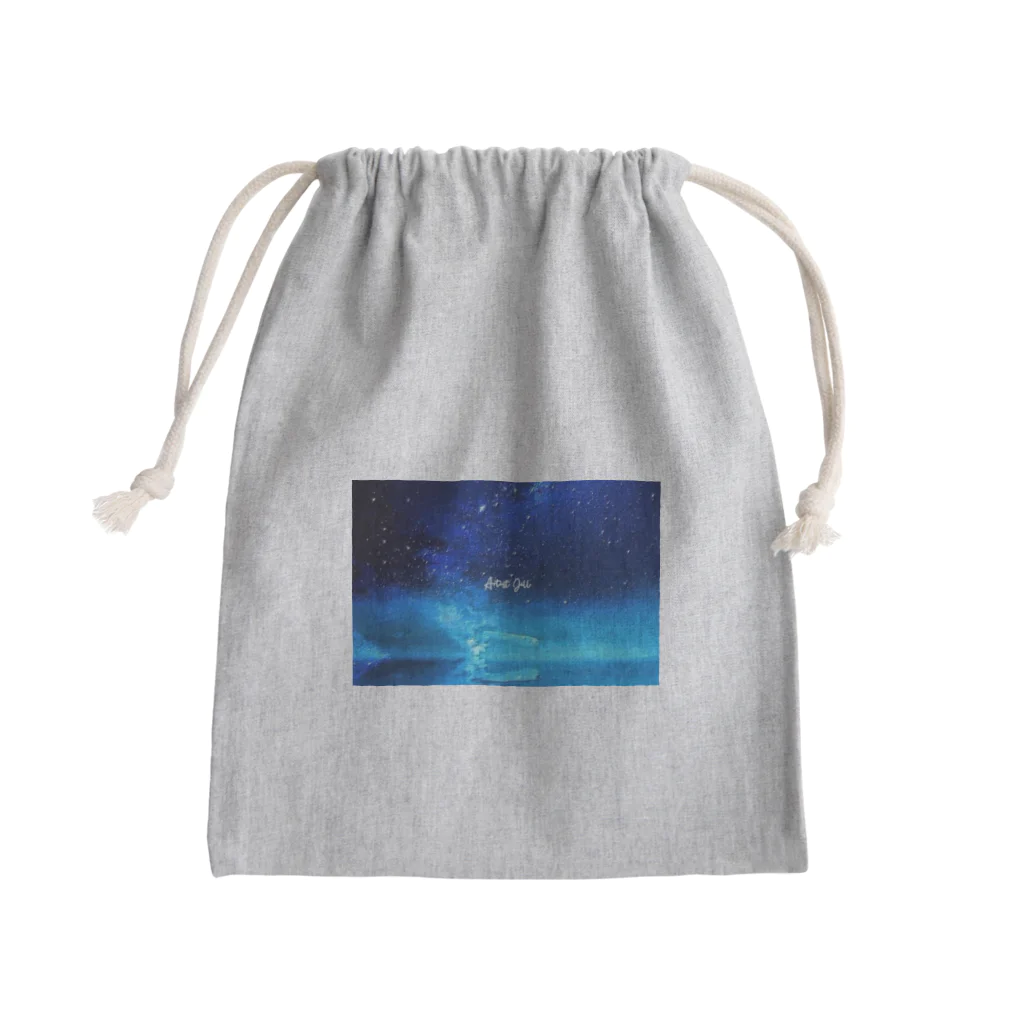 【ホラー専門店】ジルショップの絵画風の幻想的な星空(横長) Mini Drawstring Bag