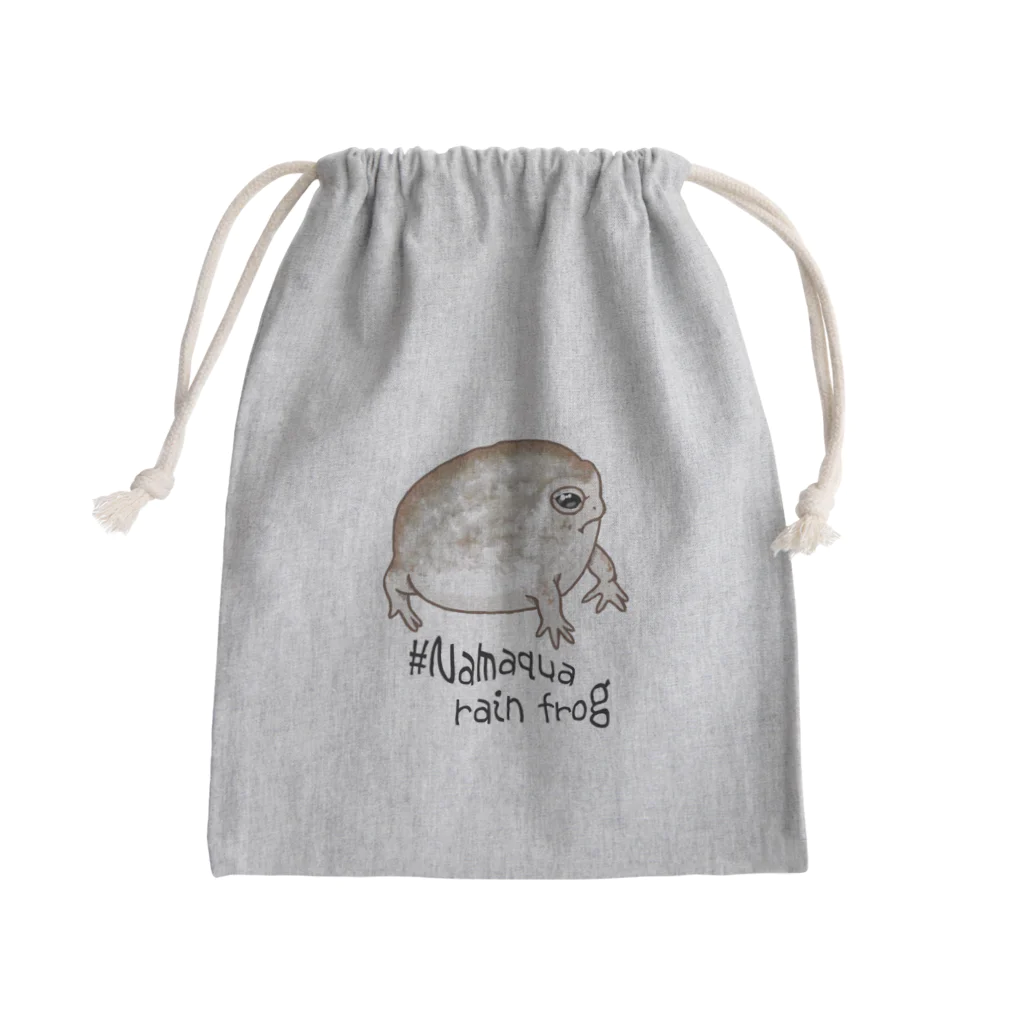 LalaHangeulのNamaqua rain frog(なまかふくらがえる) 英語バージョン Mini Drawstring Bag