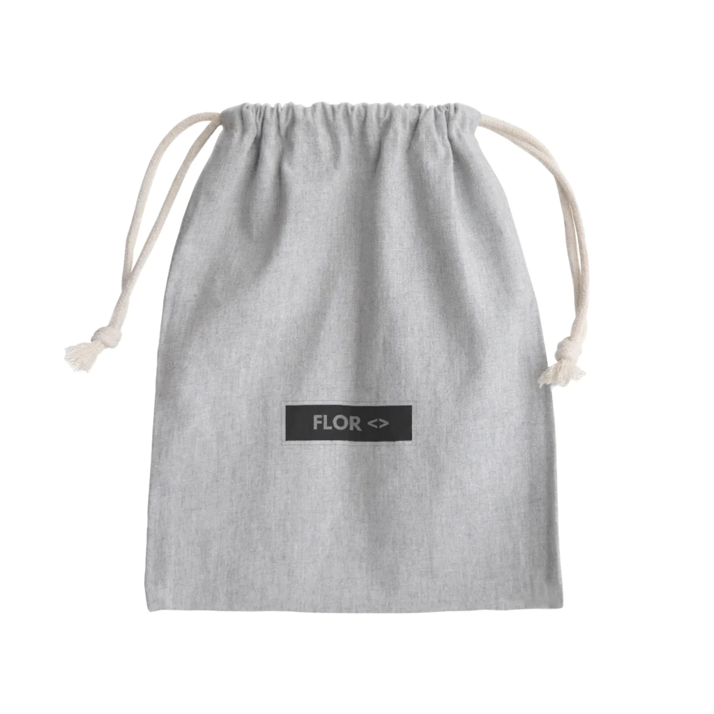 シンプルロゴの☆flor☆ Mini Drawstring Bag