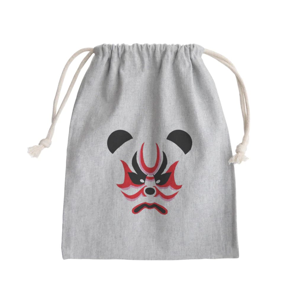 日々好日屋2号店の隈取りパンダ Mini Drawstring Bag