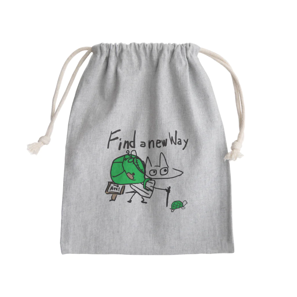 The BURROW of FoxtrotのFind a new way Mini Drawstring Bag