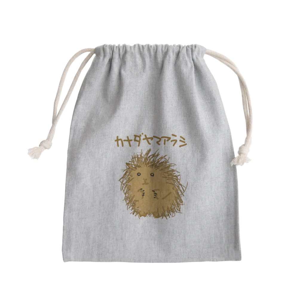 いきものや　のの（別館）のカナダヤマアラシ Mini Drawstring Bag