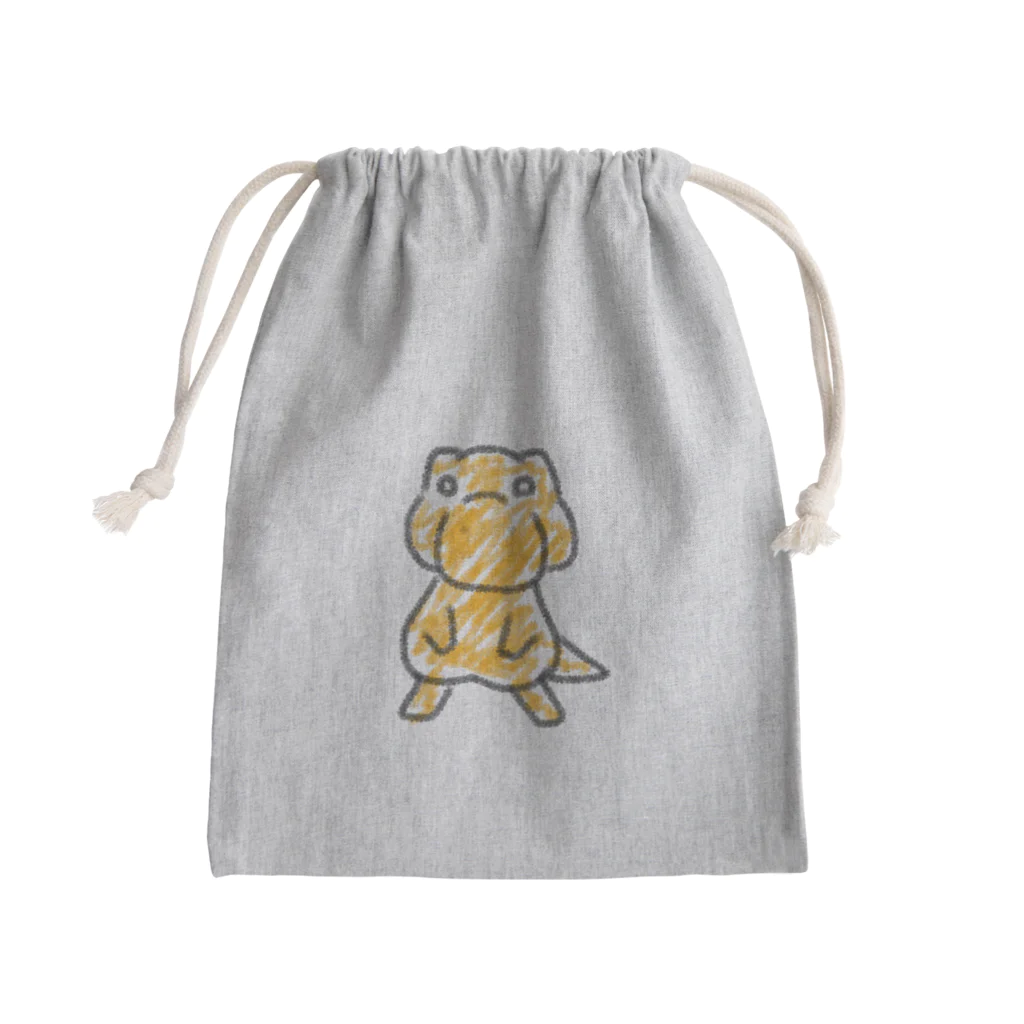 ゆるも鹿々堂の落書き風恐竜 Mini Drawstring Bag