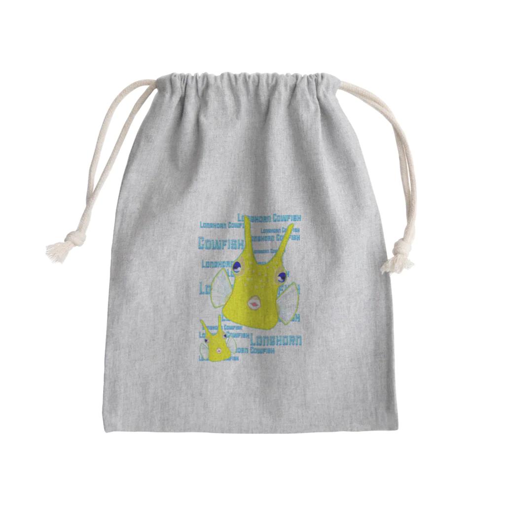 LalaHangeulのLonghorn Cowfish(コンゴウフグ) Mini Drawstring Bag