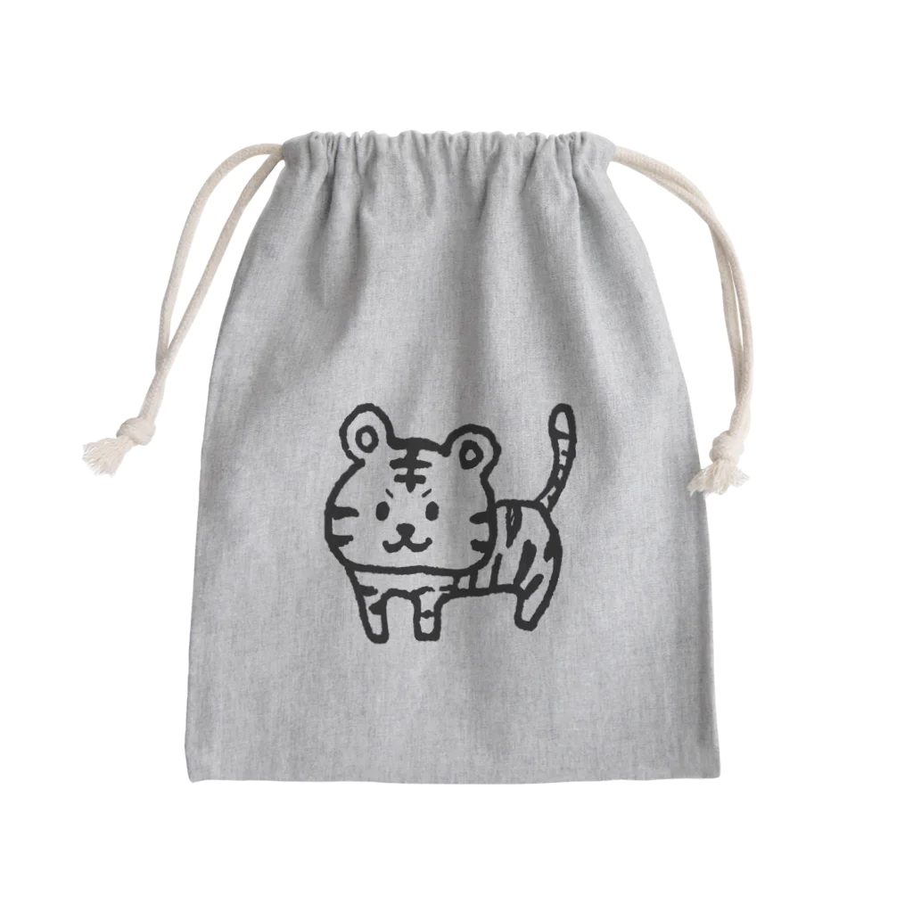 てがきですの屋さんのてがき！ 立つトラ Mini Drawstring Bag