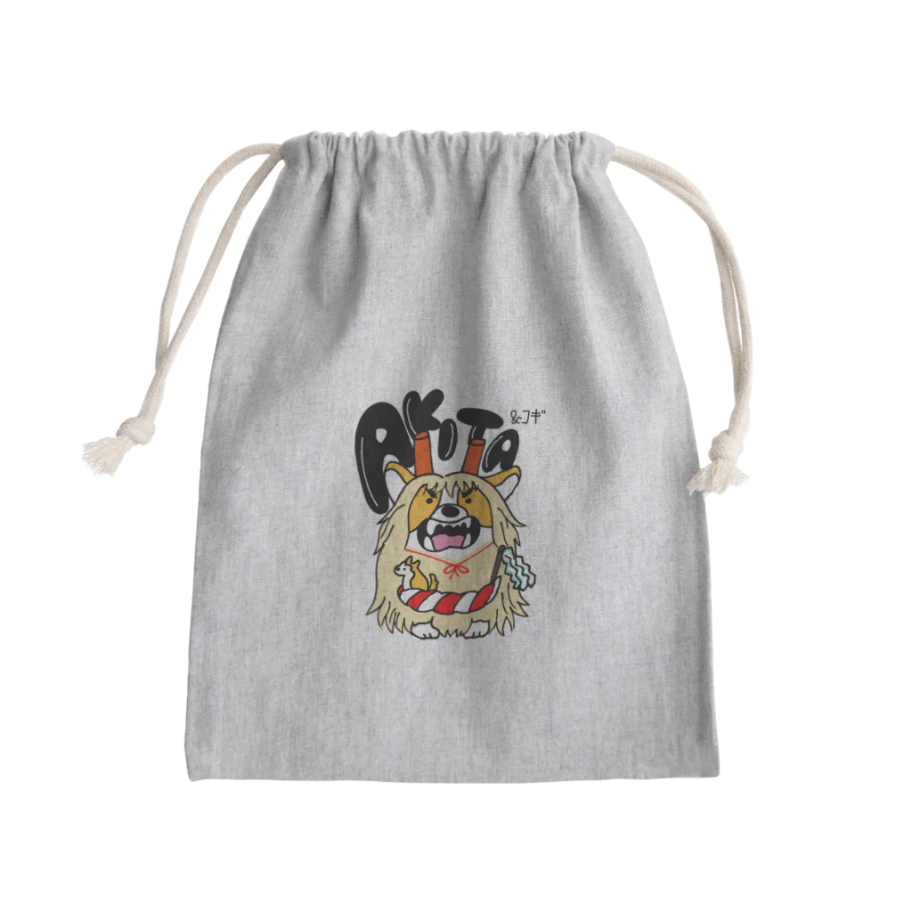 こたろうのおしりの都道府県&コギシリーズ　秋田県 Mini Drawstring Bag