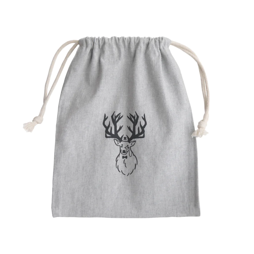 Andiamoの牡鹿のおじさま Mini Drawstring Bag