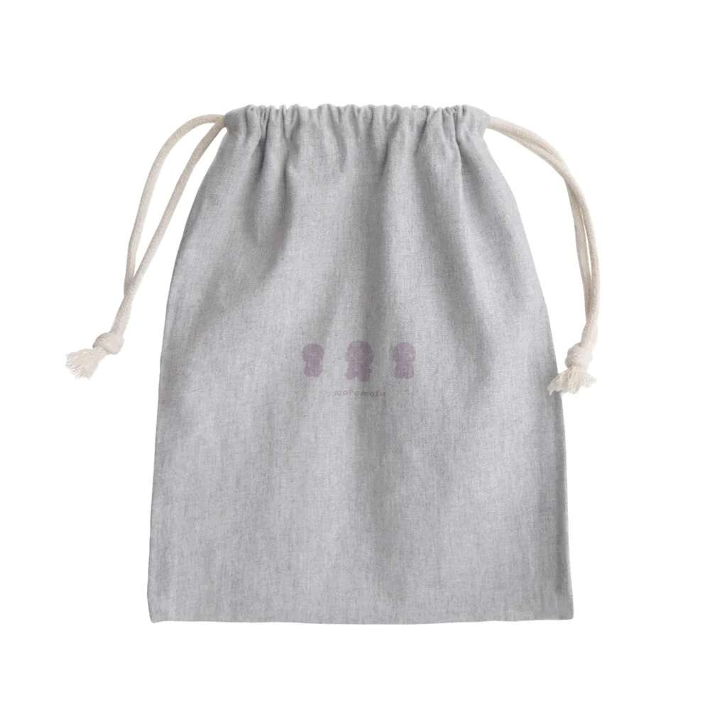 BichonFrizedesu.のmofumofu!(ピンク) Mini Drawstring Bag