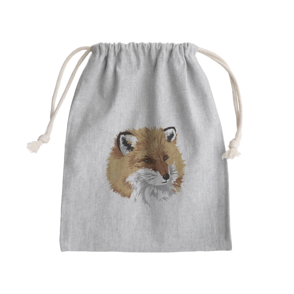 ATELIER KITSUNE/アトリエきつねのATELIER KITSUNEもふもふきつねフェイス Mini Drawstring Bag